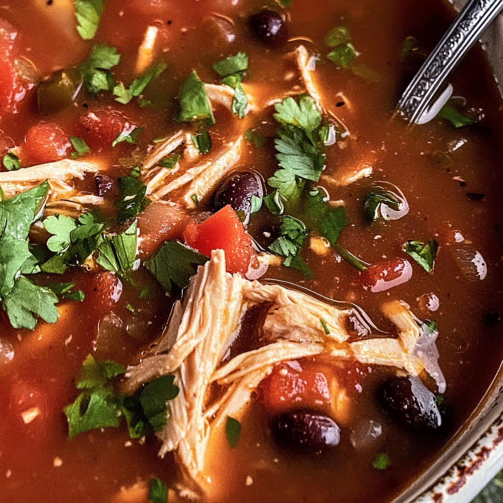 Mexican Chicken and Black Bean Soup