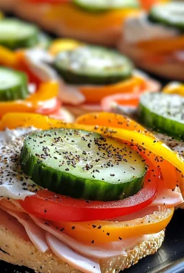 Mini Bagel Sandwiches for the Pool