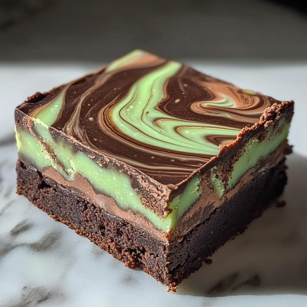 Mint Brownie Swirl Fudge