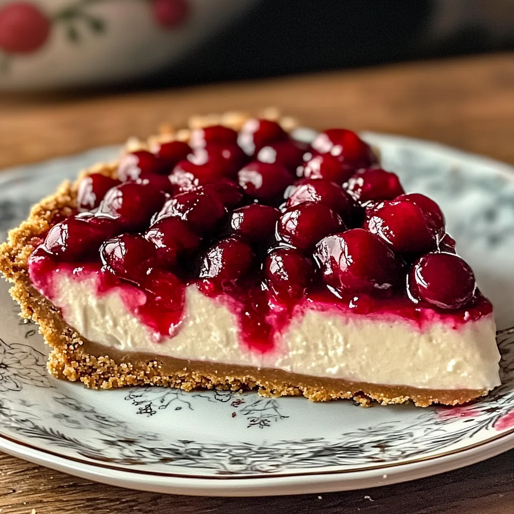 No Bake Cherry Cheesecake