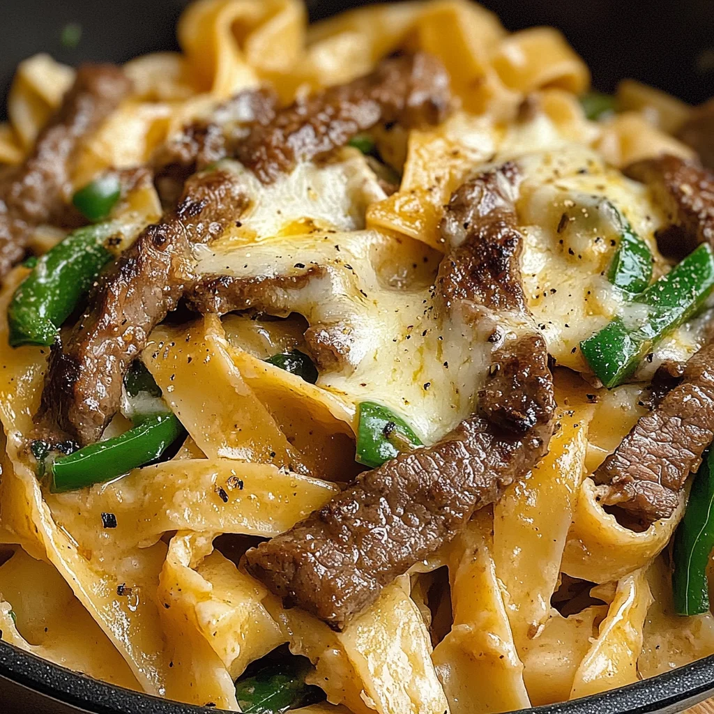 Philly Cheesesteak Pasta