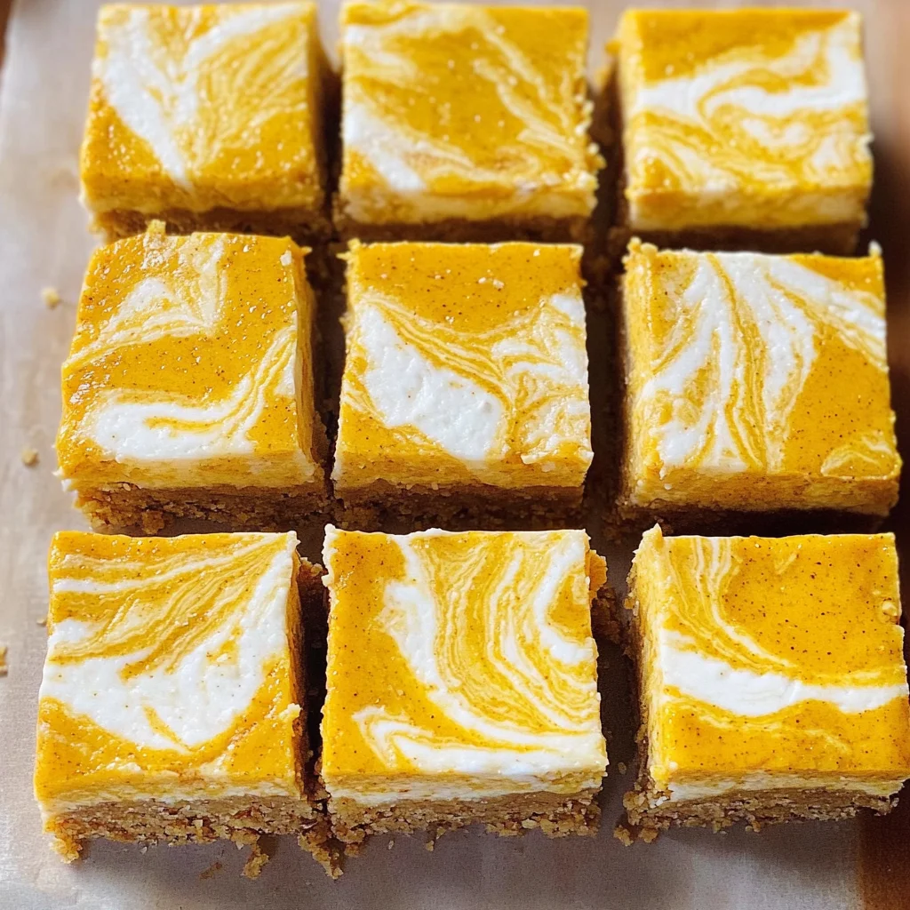 Pumpkin Cheesecake Bars