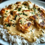 Quick and Easy Creamy Smothered Chicken and Rice