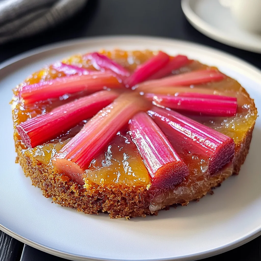 Rhubarb Upside-Down Cake