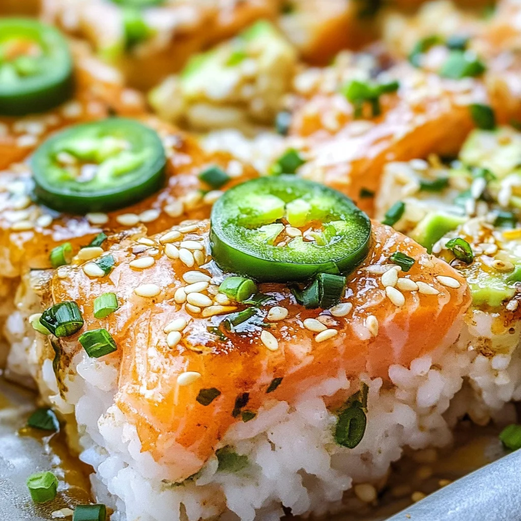Salmon Sushi Bake