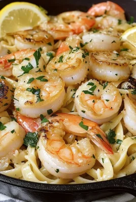 Seafood Pasta with Shrimp and Scallops (and Garlic!)