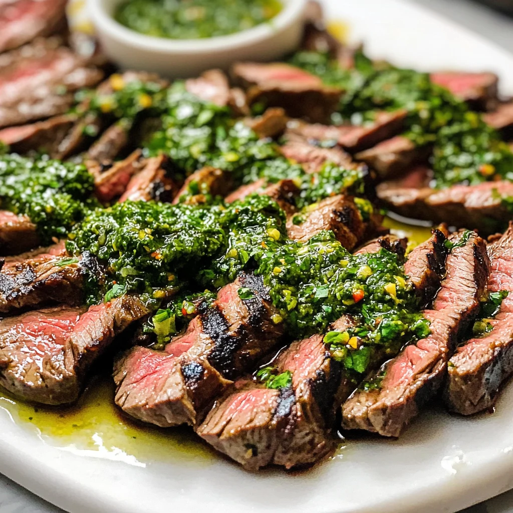 Skirt Steak with Chimichurri Sauce