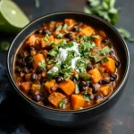 Slow Cooker Sweet Potato Black Bean Chili