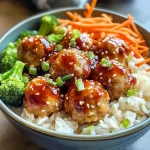 Sweet Chili Chicken Meatball Bowls