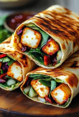 Sweet Chili Halloumi Wraps