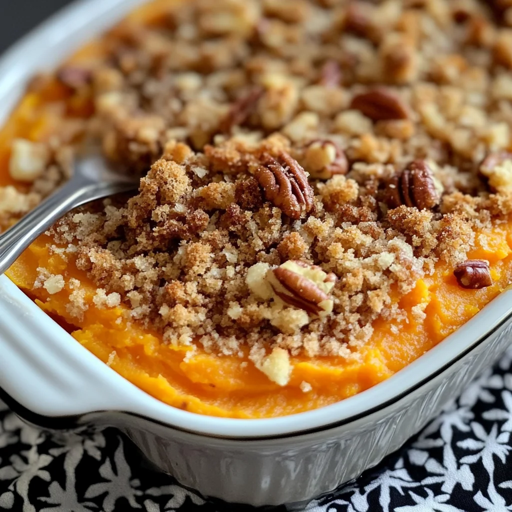Sweet Potato Casserole with Streusel Topping