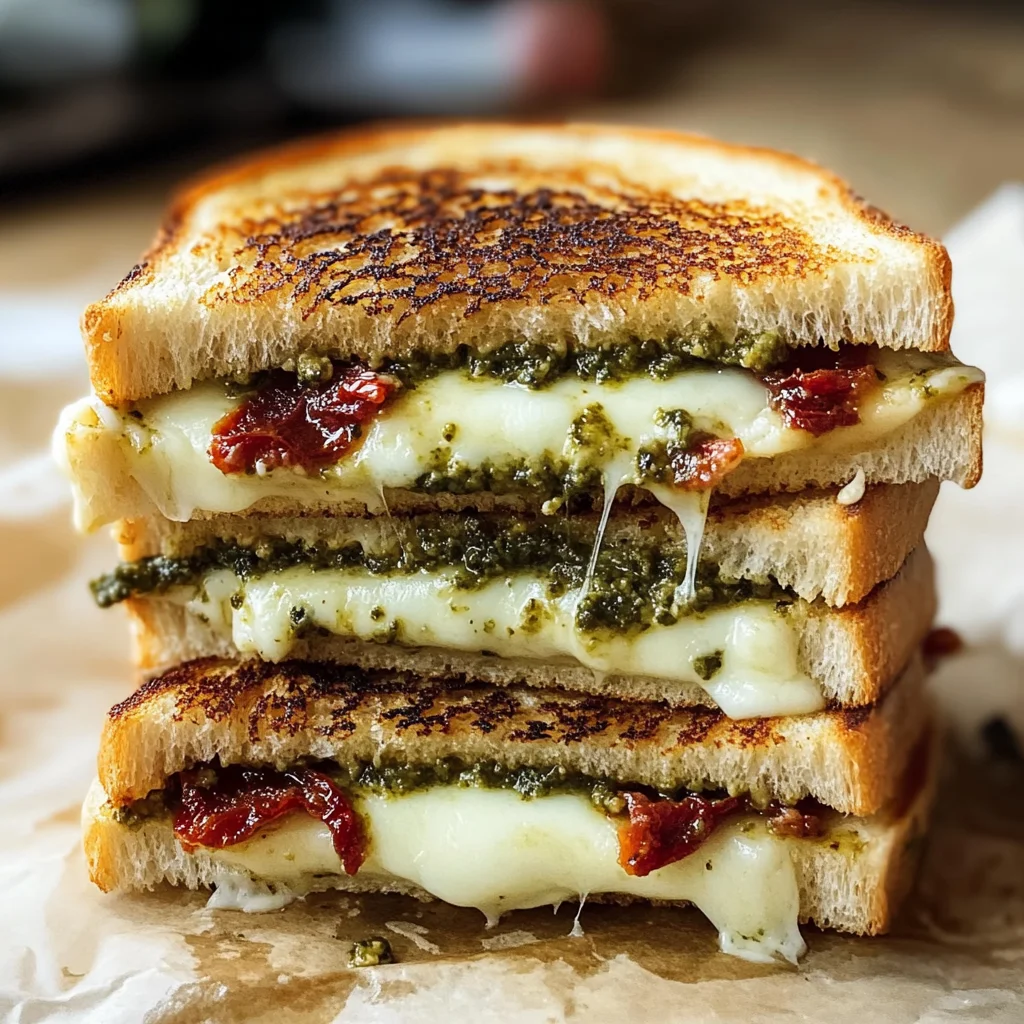 Ultimate Best Pesto Grilled Cheese Sandwich Recipe Ready in 20 Minutes