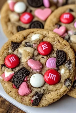 Valentine's day Oreo M&m's cookies