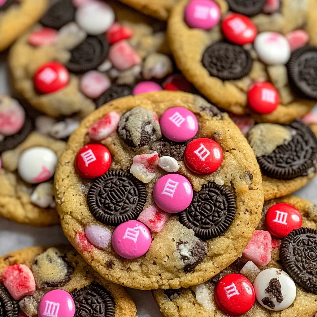 Valentine’s day Oreo M&m’s cookies image 2
