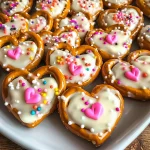 White Chocolate Pretzel Hearts