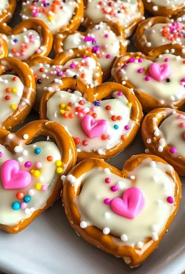 White Chocolate Pretzel Hearts