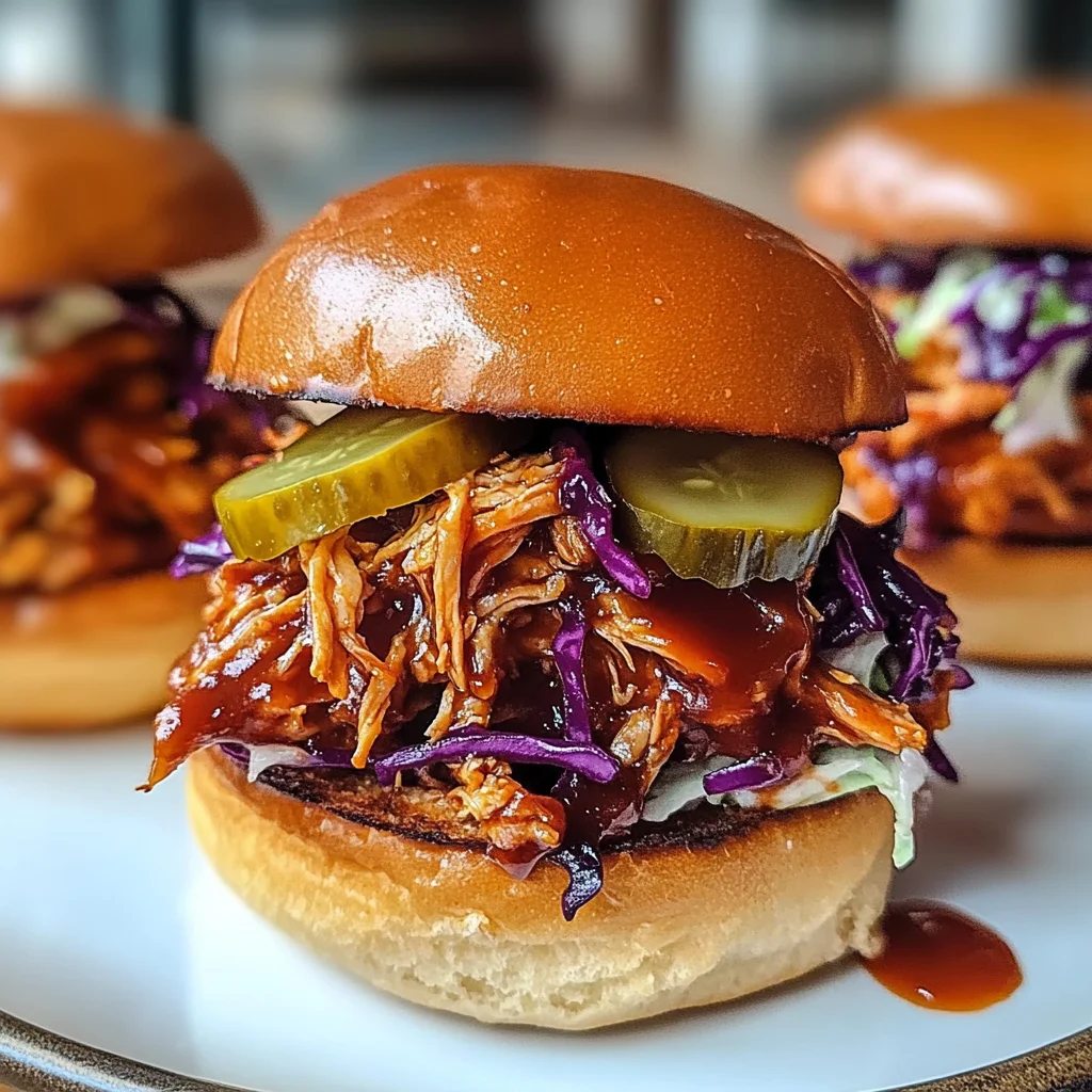 BBQ Pulled Chicken Sliders – Easy and Juicy
