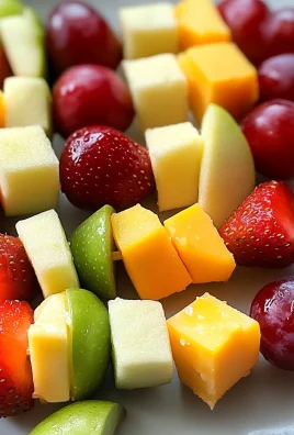 Back-to-school fruit and cheese skewers