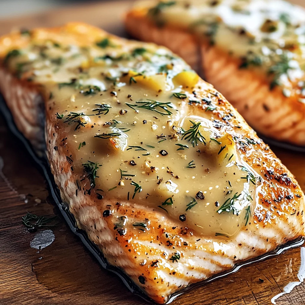 Baked Salmon with Amazing Lemon Sauce