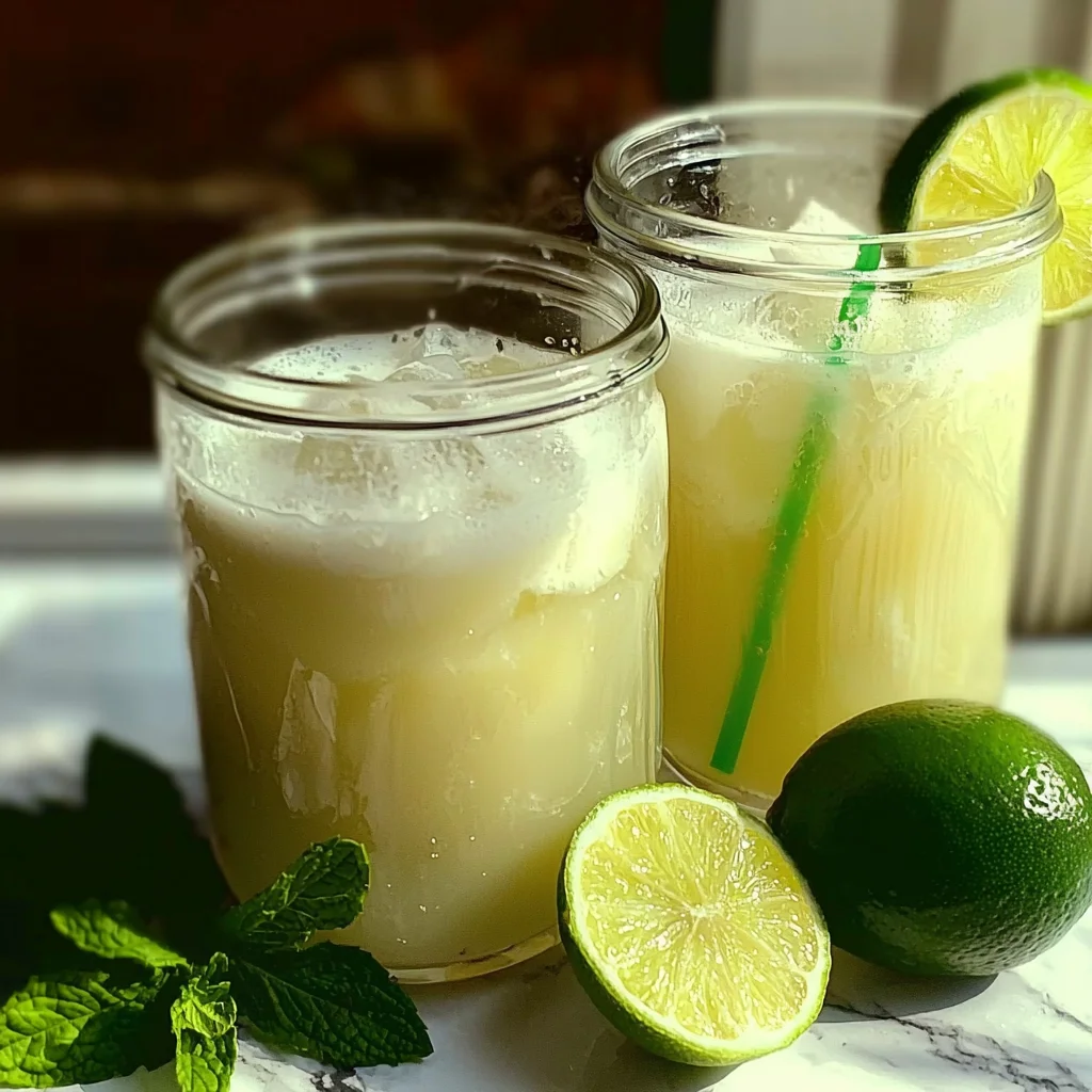 Brazilian Lemonade with Coconut