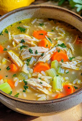 Chicken Lemon Rice Soup