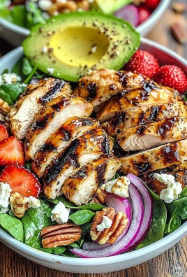 Chicken Strawberry Salad Bowls for Beautiful Clean Eats!