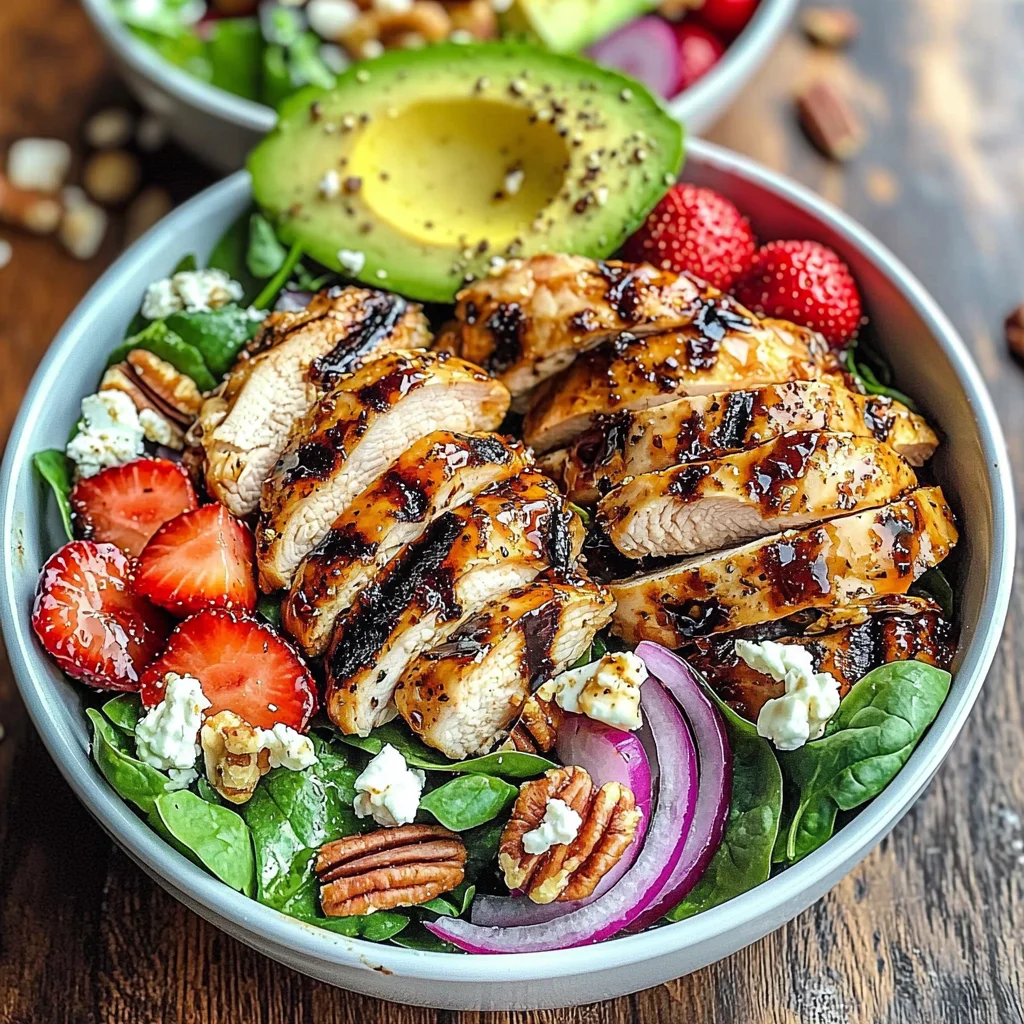 Chicken Strawberry Salad Bowls for Beautiful Clean Eats!