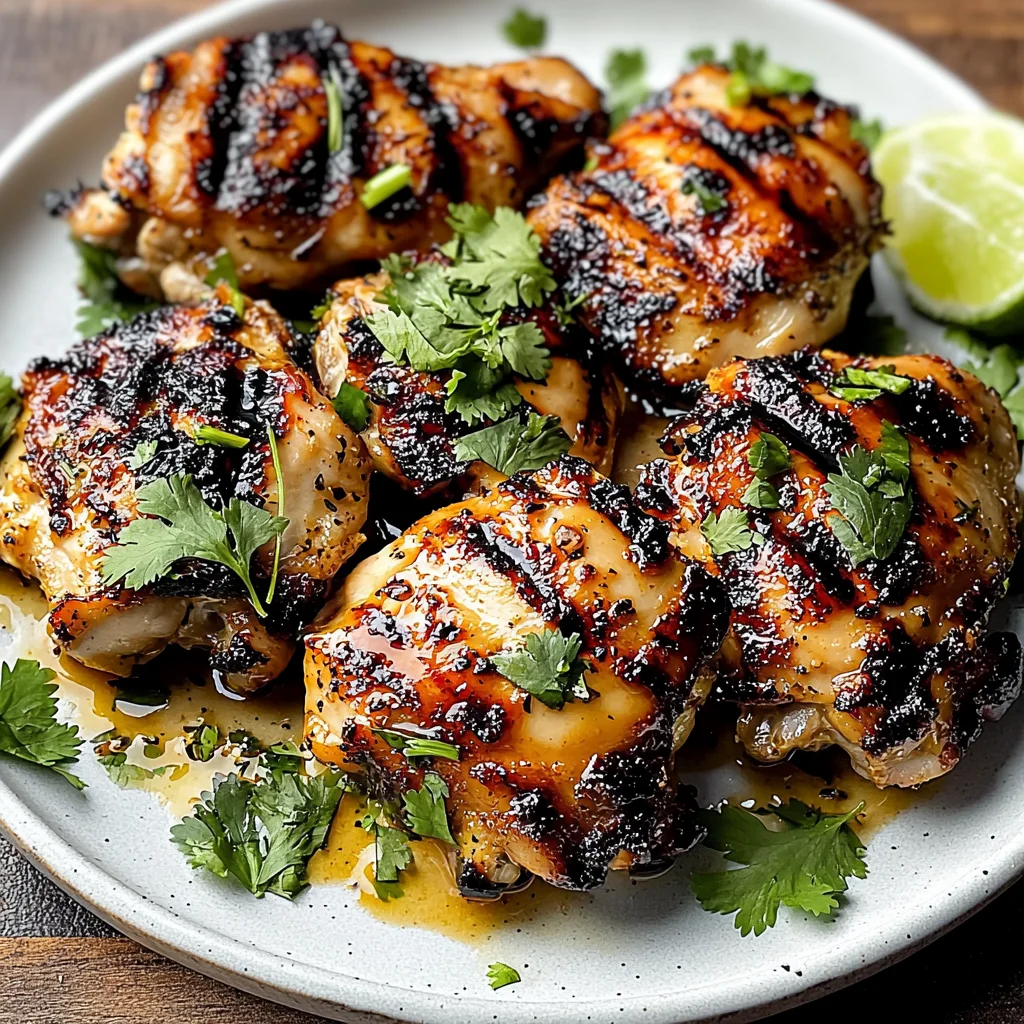 Coconut Lime Grilled Chicken Thighs