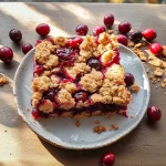 Cranberry Crumble Bars Recipe