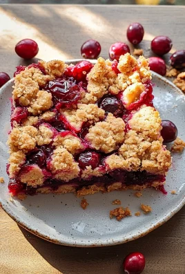 Cranberry Crumble Bars Recipe