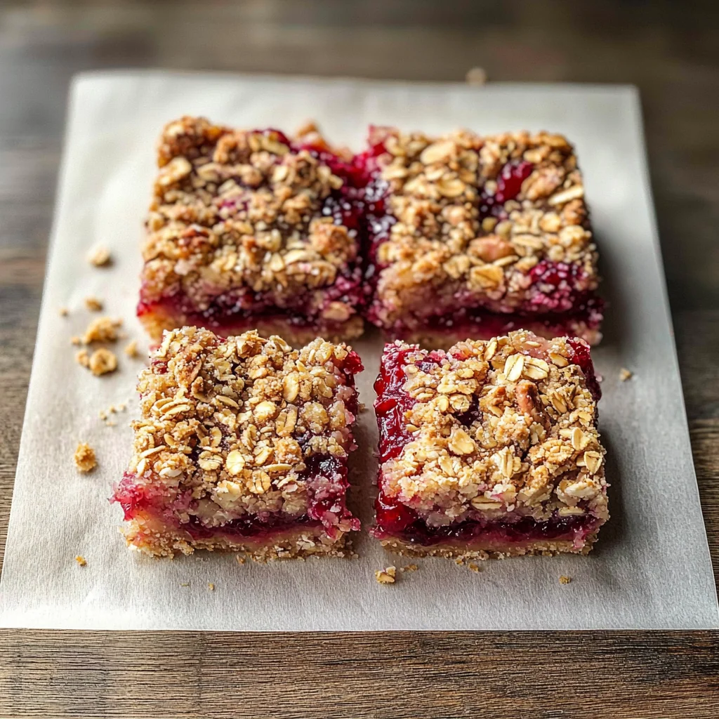 Cranberry Sauce Oat Bars