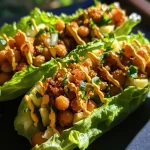 Crispy Chickpea Lettuce Wraps
