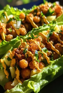 Crispy Chickpea Lettuce Wraps