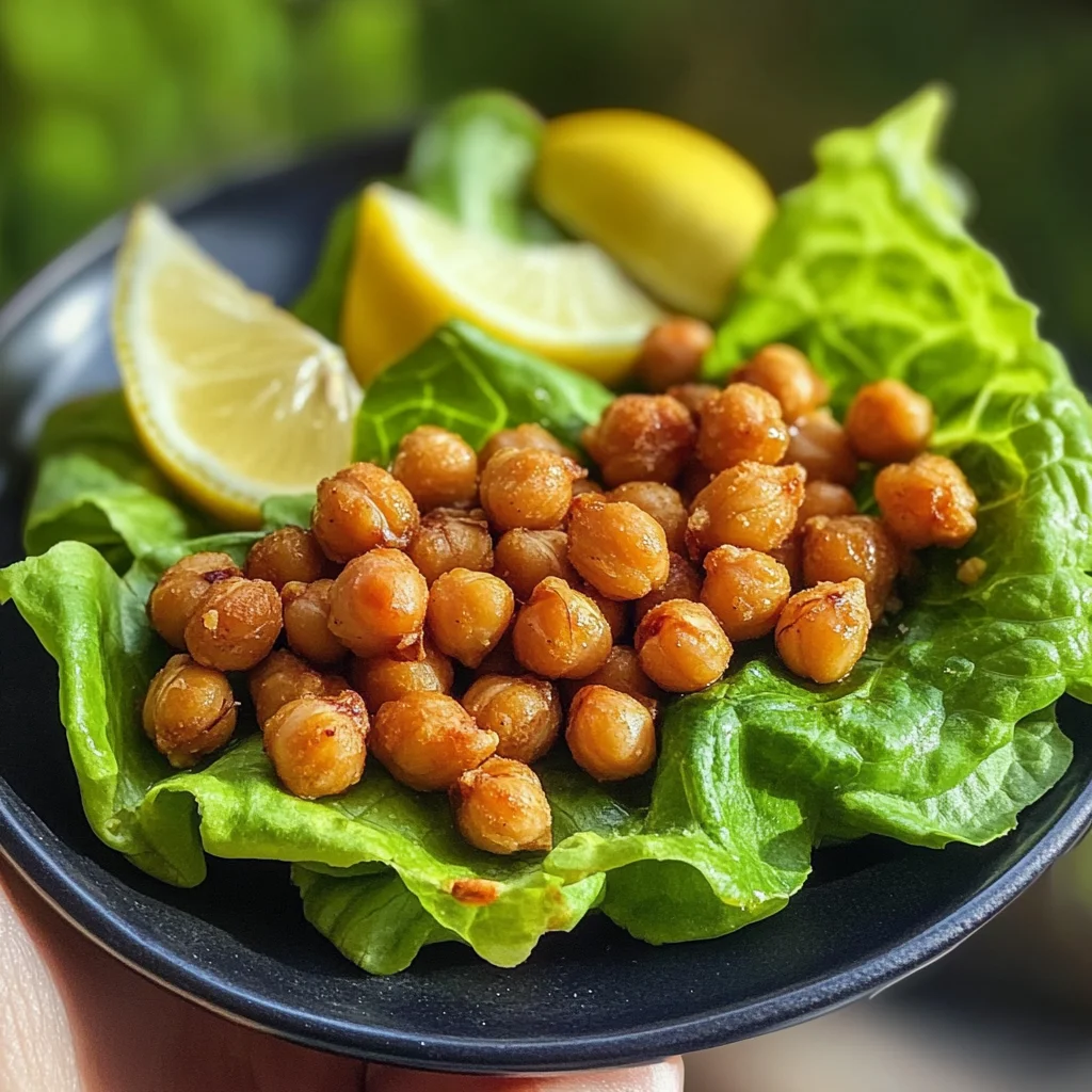 Crispy Chickpea Lettuce Wraps