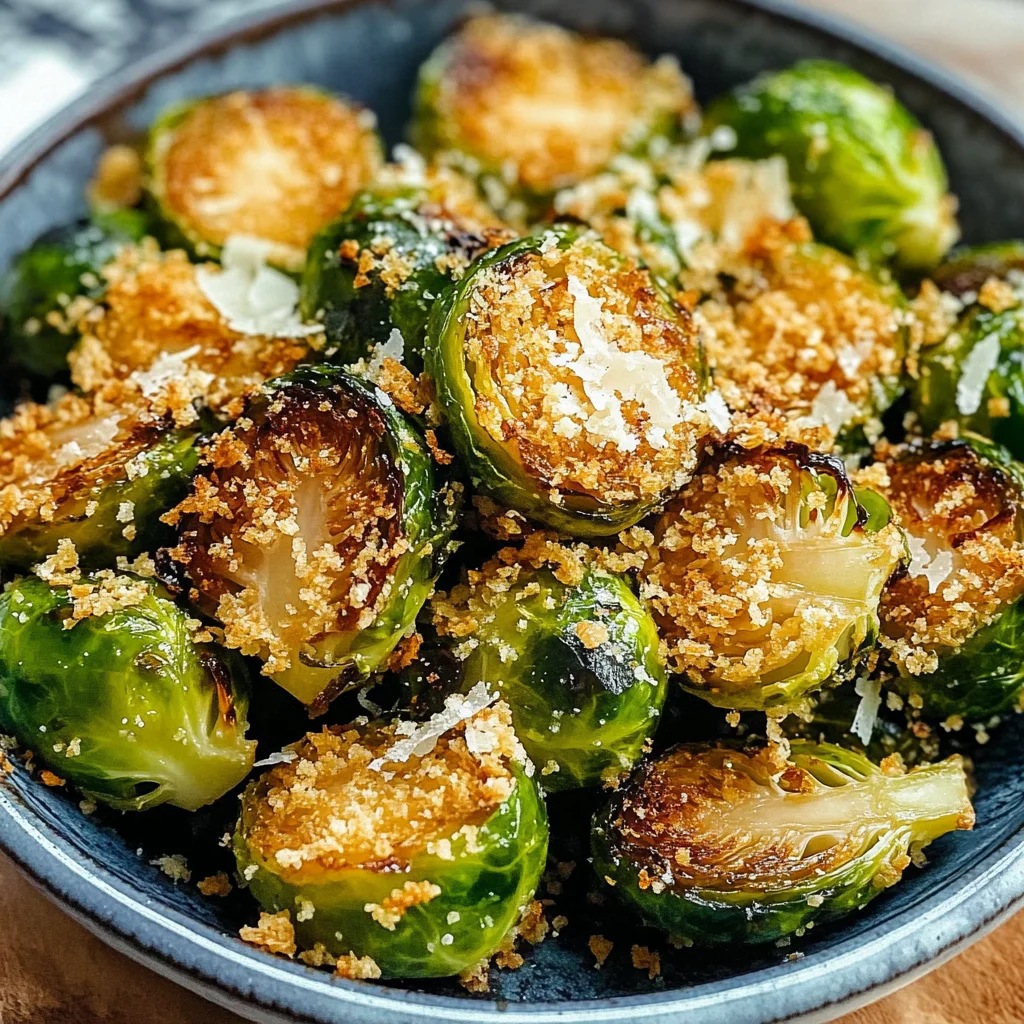 Crispy Parmesan-Crusted Roasted Brussels Sprouts