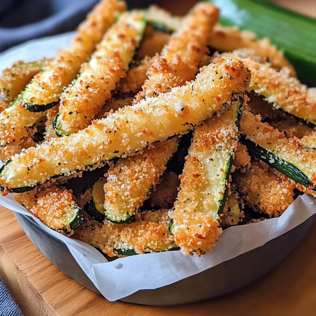 Crispy Parmesan Zucchini Fries