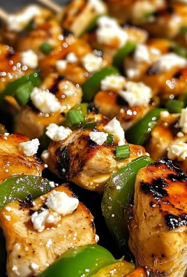 Delicious Hot Honey Feta Chicken Skewers