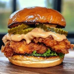 Delicious Spicy Chicken Sandwich with Creamy Homemade Sauce Recipe