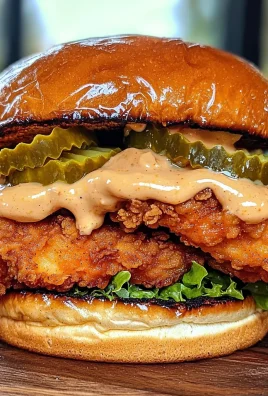 Delicious Spicy Chicken Sandwich with Creamy Homemade Sauce Recipe