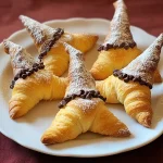 Delicious Witch Hat Crescent Rolls with Chocolate Chips Recipe
