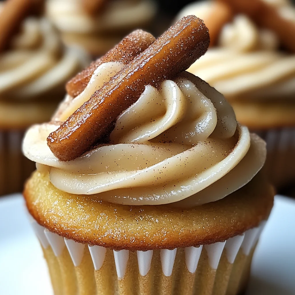 Easy Churro Cupcakes