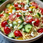 Easy Lemon Orzo Pasta Salad Recipe