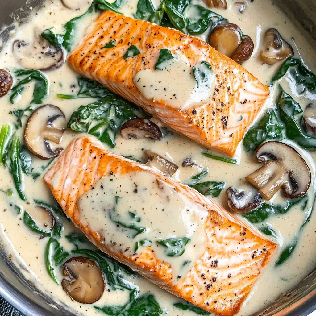 Easy Salmon Florentine