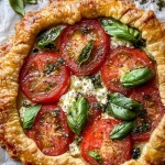 Easy Tomato Basil Galette with Goat Cheese