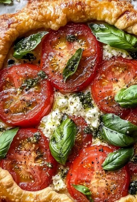 Easy Tomato Basil Galette with Goat Cheese