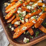 Glazed Hot Honey Carrots with Feta Cheese