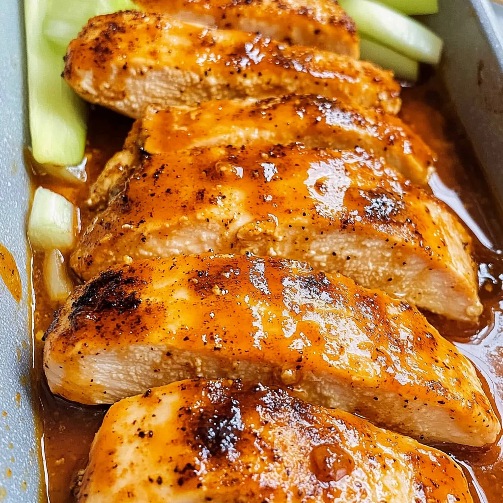 Healthy Buffalo Baked Chicken Breasts