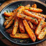 Honey Garlic Butter Roasted Carrots