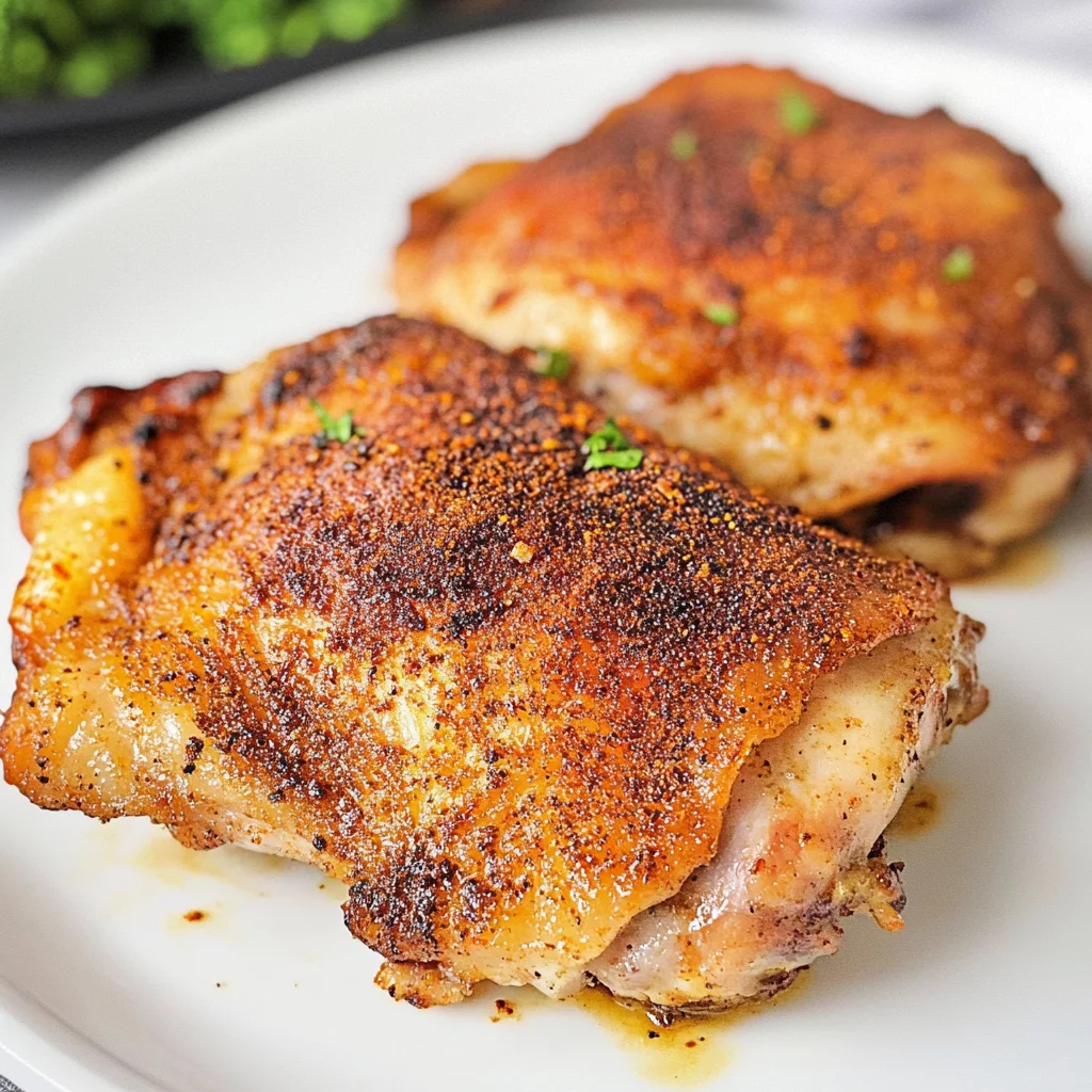 KETO AIR FRYER CHICKEN THIGHS