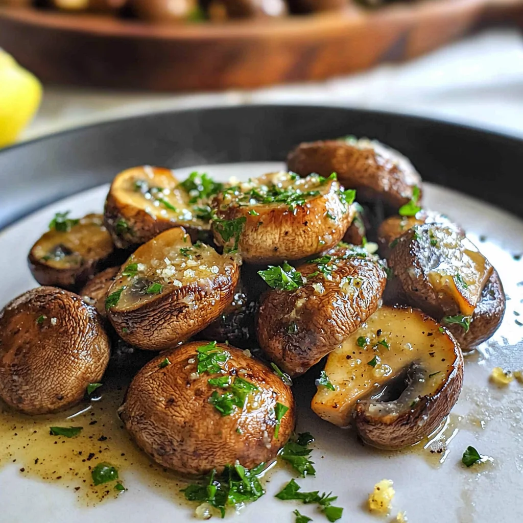 KETO GARLIC BUTTER MUSHROOMS RECIPE